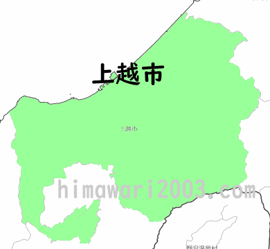 上越市のマップ